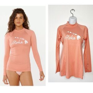 NEW Rip Curl Island Relaxed Long Sleeve Rash Guard Top Size Large Resort
